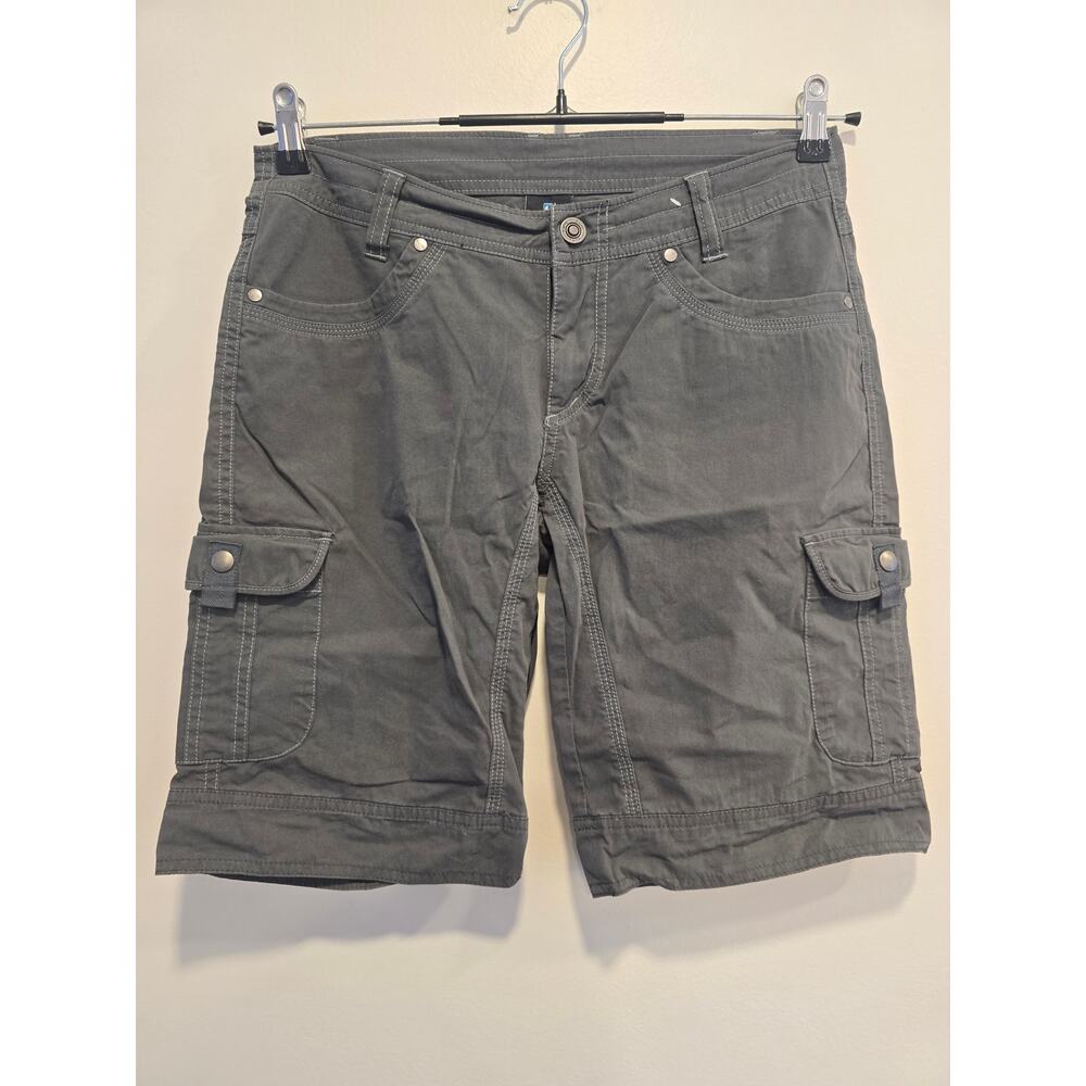 Kuhl Women's Gray Cargo Shorts Size 6 Preloved - Picture 2 of 9